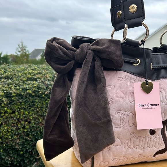 SOLD‼️JUICY COUTURE VINTAGE DREAM PINK TOTE NEW! - Picture 4 of 8